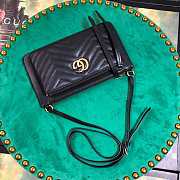 Gucci New Chevron Matelasse black - 453878 - 25x14x1cm - 2