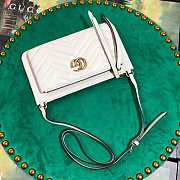 Gucci New Chevron Matelasse white - 453878 - 25x14x1cm  - 5