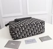 SADDLE TOTE BAG WITH SHOULDER STRAP Beige and Black Dior Oblique Jacquard - 1ADSH1 - 3