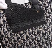 SADDLE TOTE BAG WITH SHOULDER STRAP Beige and Black Dior Oblique Jacquard - 1ADSH1 - 2