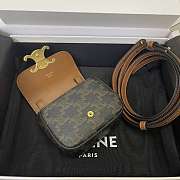Celine Mini Triomphe Bag Canvas Leather - 11x4x8cm - 3