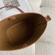 SMALL BUCKET IN TRIOMPHE CANVAS AND CALFSKIN WHITE - 191442 - 5