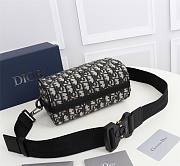 DIOR LINGOT 22 BAG Beige and Black Dior Oblique Jacquard - 1ADPO2 - 6