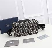 DIOR LINGOT 22 BAG Beige and Black Dior Oblique Jacquard - 1ADPO2 - 4