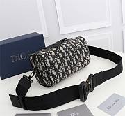 DIOR LINGOT 22 BAG Beige and Black Dior Oblique Jacquard - 1ADPO2 - 2