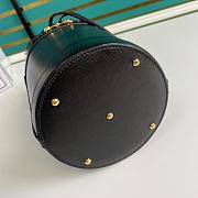 Gucci Horsebit 1955 Small Bucket Bag Black Calf Leather - 14x16x14cm - 4