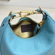 Fendigraphy Small Blue Nero leather bag - 8BR798 - 29x24.5x10cm - 5