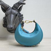 Fendigraphy Small Blue Nero leather bag - 8BR798 - 29x24.5x10cm - 2
