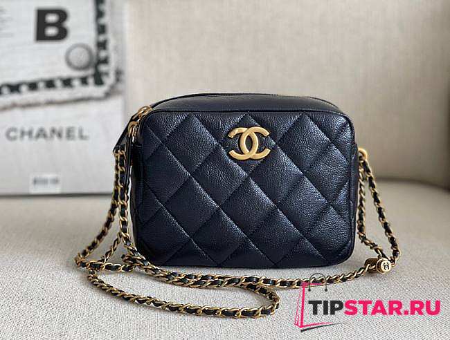 Chanel shoulder black bag - 14x18x4cm - 1