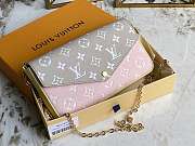 LV Felice Pochette Monogram Pink/Beige/Yellow - M81359 - 21x12x3cm - 4