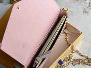 LV Felice Pochette Monogram Pink/Beige/Yellow - M81359 - 21x12x3cm - 5