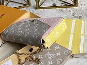 LV Felice Pochette Monogram Pink/Beige/Yellow - M81359 - 21x12x3cm - 6