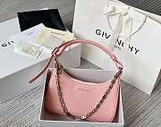 Givenchy Small Moon Cut Out Bag Leather Pink - 25x7x12cm  - 1