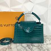 Louis Vuitton Blue Crocodile Capucines PM - 31x20x11cm - 4