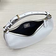 Fendigraphy Small White Nero leather bag - 8BR798 - 29x24.5x10cm - 6