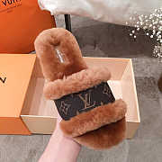 Louis Vuitton Lock It Flat Mules Slipper Light Brown - 1A8770 - 5