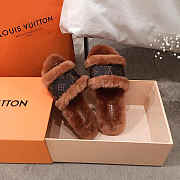 Louis Vuitton Lock It Flat Mules Slipper Light Brown - 1A8770 - 4