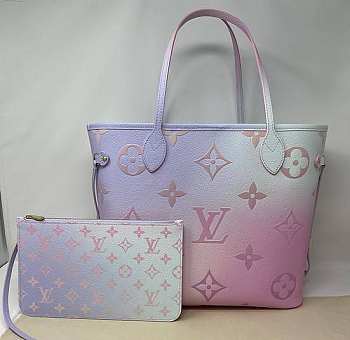 LV NEVERFULL MM TOTE BAG Pastel Spring In The City - M46077 - 31x28x14cm