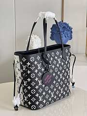 LV Neverfull Monogram Empreinte Black White - M46103 - 31x28x14cm - 3