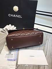 Chanel Flap Bag Double Chain Burgundy - 92233 - 33x11x23cm - 4