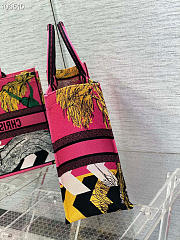 LARGE DIOR BOOK TOTE PINK JUNGLE - 41.5x35x18cm - 5