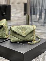 YSL Loulou Puffer Quilted Lambskin Bag (Avocado Green) - 23×15.5×8.5cm - 1
