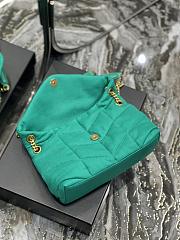 YSL Loulou Puffer Quilted Lambskin Bag (Dark Green) - 29×17×11cm - 6
