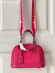LV Alma BB Handbag Rose Red - M59217 - 23.5x17.5x11.5cm - 2