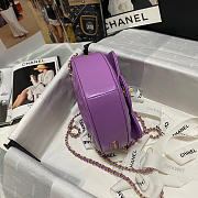 Chanel Heart-shaped flap bags in purple - AS3191 - 18x16x6.5cm - 5