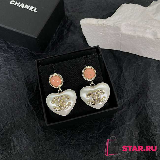 Chanel Pearl Love Earrings - 1