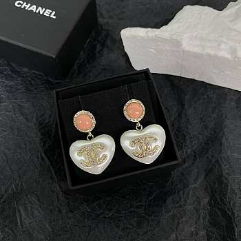 Chanel Pearl Love Earrings