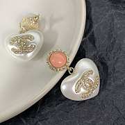 Chanel Pearl Love Earrings - 3