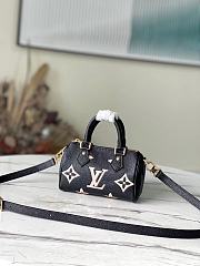 Louis Vuitton M81456 Speedy Nano Bag Bicolour Monogram Size 16 x 10 x 7.5 cm - 1