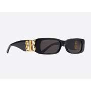 Balenciaga DYNASTY RECTANGLE SUNGLASSES IN BLACK - 1