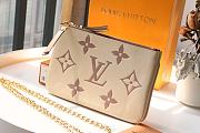 LV DOUBLE ZIP POCHETTE - M80084 - 20x12.5x3cm - 1