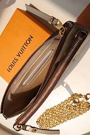 LV DOUBLE ZIP POCHETTE - M80084 - 20x12.5x3cm - 3