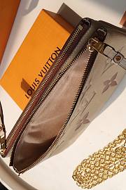 LV DOUBLE ZIP POCHETTE - M80084 - 20x12.5x3cm - 2