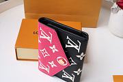 LV VICTORINE WALLET BLACK/PINK - M81285 - 12x9.5x1.5cm - 6