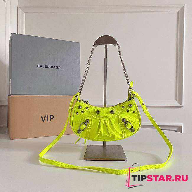 Balenciaga Neon Mini Le Cagole Chain Bag - 20x11x4cm - 1