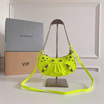 Balenciaga Neon Mini Le Cagole Chain Bag - 20x11x4cm