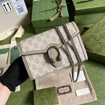 Gucci Dionysus small GG bag Beige / White Wallet - 20x13x6cm