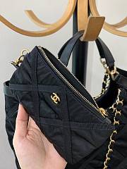 CHANEL MAXI SHOPPING BAG Nylon, Gros-Grain & Gold-Tone Metal Black -  AS3152 - 3