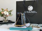 CHANEL SMALL BUCKET WITH CHAIN Lambskin & Gold-Tone Metal Black - AP2750 - 6