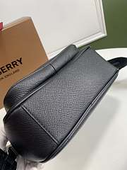 BUBERRY Grainy Leather Crossbody Bag Black - 22.5x8.2x14.5cm - 5