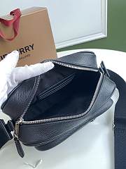 BUBERRY Grainy Leather Crossbody Bag Black - 22.5x8.2x14.5cm - 2