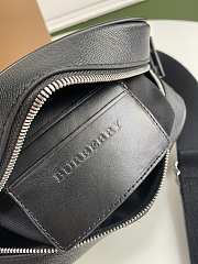 BUBERRY Grainy Leather Crossbody Bag Black - 22.5x8.2x14.5cm - 3