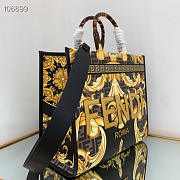 Fendi Sunshine Medium Fendace Printed FF leather shopper - 8BH386 - 35x17x31cm - 5