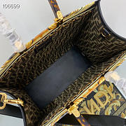 Fendi Sunshine Medium Fendace Printed FF leather shopper - 8BH386 - 35x17x31cm - 3