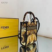 Mini Sunshine Shopper Fendace Printed FF leather mini bag - 8BS051 - 13x18x6.5cm - 6
