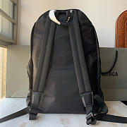 BALENCIAGA Explorer Backpack in black recycled nylon - 36x49x13cm - 6
